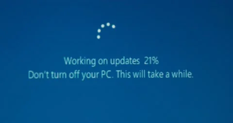 Operating system update Stock Footage 143204545