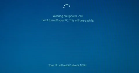 Operating system update Stock Footage 143204594