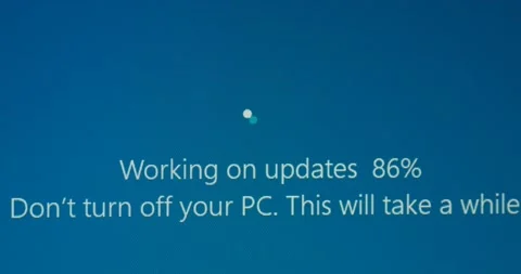 Operating system update Stock Footage 143204599