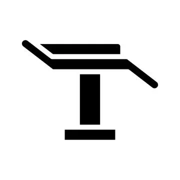 Operating table icon. Concept of surgery, medical, and healthcare. Stock Illustration