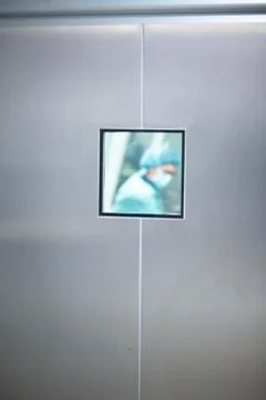 Operating theater door Stock Photos
