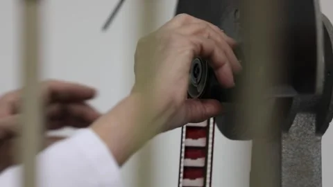 Operation of the archiving device 24 Stock Footage 314965454