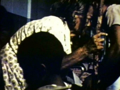 Operation Castle nuclear tests on Bikini in 1953 cause a fallout problem on Video stock 74735350