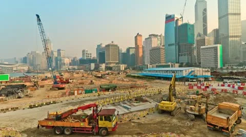 Operation of construction equipment Vídeo Stock 10738697