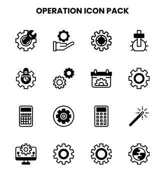 Operation DuoTone Scalable Icons Pack Stockillustratie