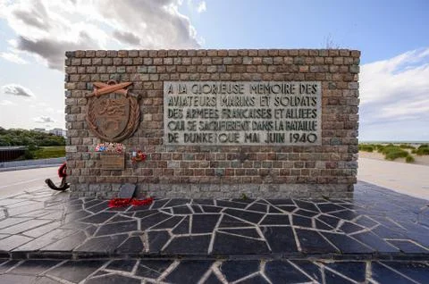The Operation Dynamo Memorial to Allied Forces in Dunkirk Stock Photos
