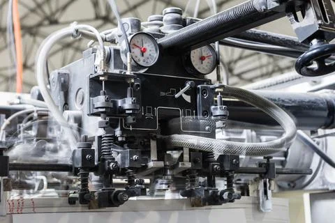 Operation of the equipment Foto stock