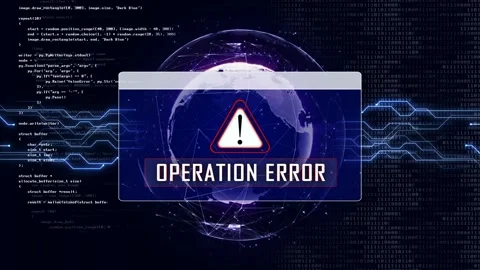 OPERATION ERROR and Earth Connections Network, Animation, Background, Loop Stock Footage 242316838