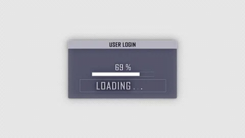 OPERATION ERROR Glitch Text and User Login Interface Vidéo 327030150