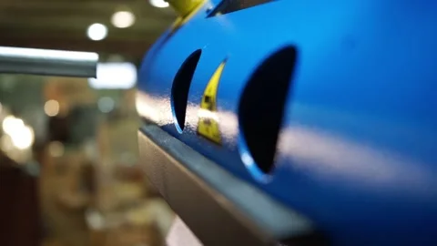 Operation of an industrial machine Stock Footage 163566630