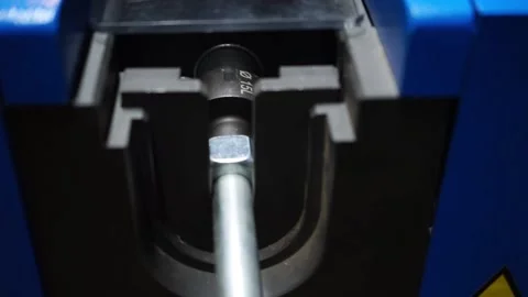 Operation of an industrial machine Stock Footage 163566644