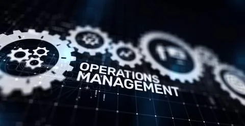 Operation management Business process control optimisation industrial technology イラスト素材