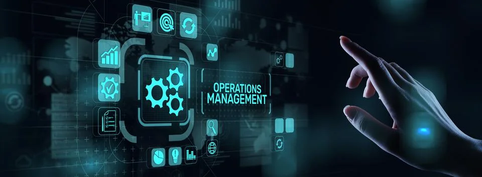 Operation management Business process control optimisation industrial technology 스톡 사진