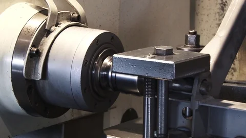 Operation of the milling machine at the factory Stock Footage 91238688
