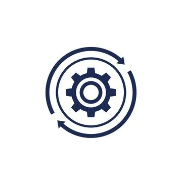 Operation, operational integration icon, vector Stock Illustration