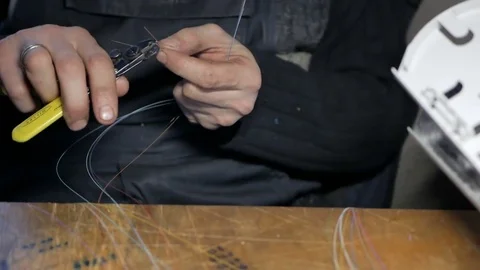 Operation by optical fiber Stock Footage 73191205