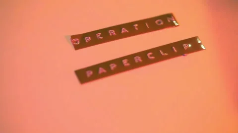 Operation paperclip folder secret Video stock 58315541
