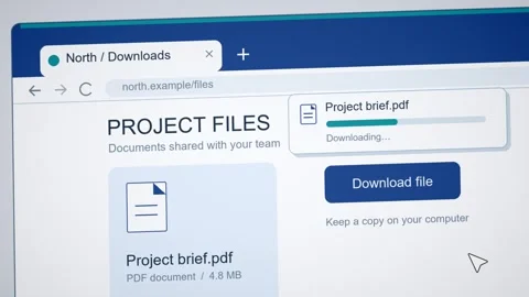 Operation pc common download file Stock Footage 348318448