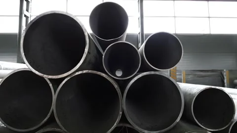  Operation of the pipe plant, storage facilities and machines Stock Footage 280347430