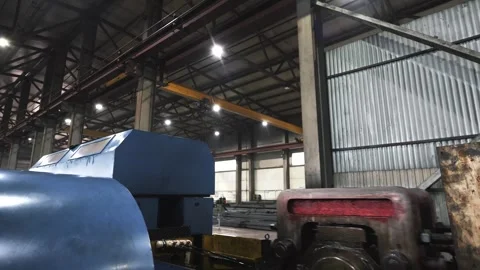  Operation of the pipe plant, storage facilities and machines Stock Footage 280347514