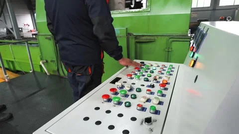  Operation of the pipe plant, storage facilities and machines Stock Footage 280347541