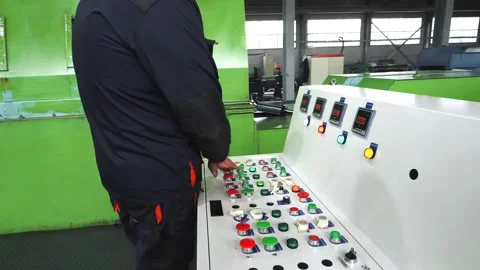  Operation of the pipe plant, storage facilities and machines Stock Footage 280347559