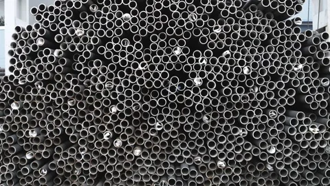  Operation of the pipe plant, storage facilities and machines Stock Footage 280347562