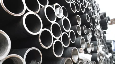  Operation of the pipe plant, storage facilities and machines Stock Footage 280347596