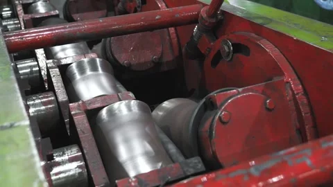  Operation of the pipe plant, storage facilities and machines Stock Footage 280347616