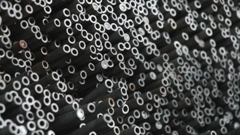  Operation of the pipe plant, storage facilities and machines Stock Footage 280347635