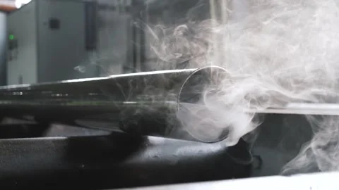  Operation of the pipe plant, storage facilities and machines Stock Footage 280347648