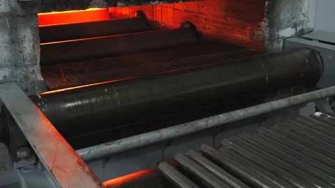  Operation of the pipe plant, storage facilities and machines Stock Footage 280347650