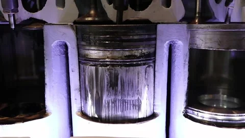 Operation of pistons in a truck engine or drilling systems Stock Footage 149805985