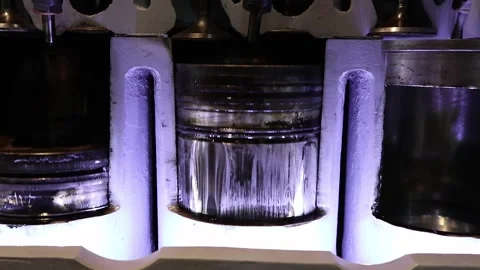 Operation of pistons in a truck engine or drilling systems Stock Footage 149805997