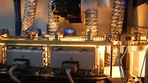 Operation of plastic drinking bottles in a water industrial factory Stock Footage 279919455