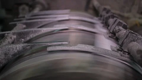 Operation of printing equipment in a printing house Stock Footage 297320439