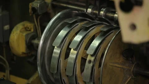 Operation of printing equipment in a printing house Stock Footage 297320448
