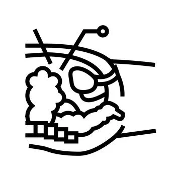 Operation process bariatric line icon vector illustration Stock Illustration