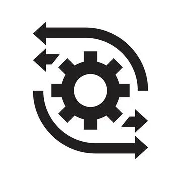 Operation process vector icon design template Stock Illustration