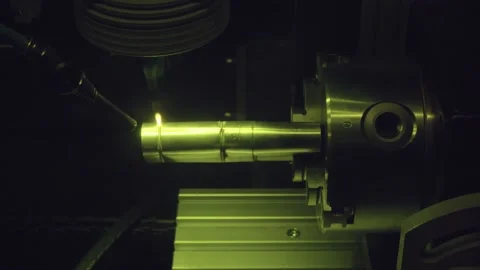 Operation Programmable laser metal processing plant Stock Footage 151486378