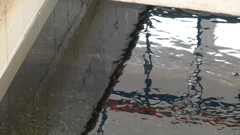 Operation of the pumping filter station for water purification Stock Footage 103547862