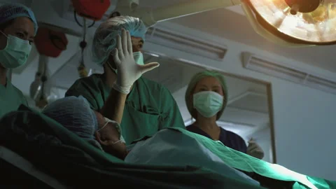 Operation Room Heart Surgery Simulation Stock Footage 171743998