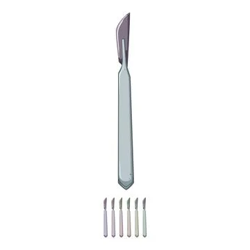 Operation scalpel surgery cartoon vector graphic Stock Illustration