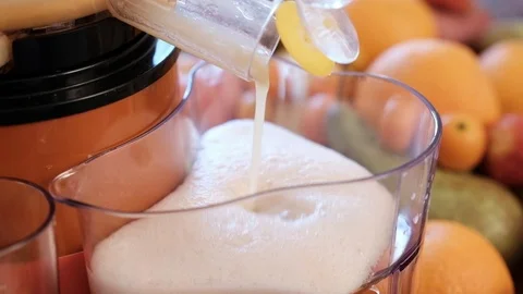 Operation of a screw juicer. Stock Footage 89119240