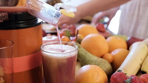 Operation of a screw juicer. Stock Footage 89122571