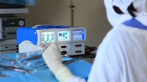 Operation: surgical instrument Video stock 39960849