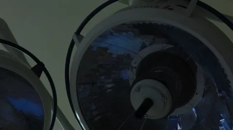 Operation: surgical Instruments - lamp Stock Footage 39978540