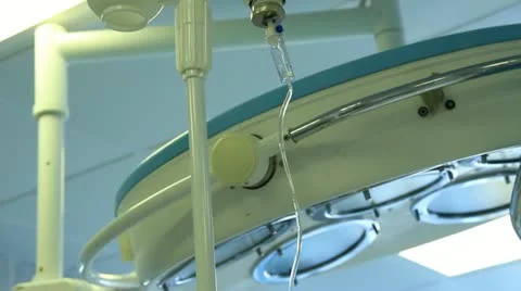 Operation. Surgical table. implantation Stock Footage