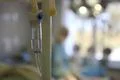 Operation. Surgical table. implantation Foto