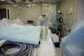 Operation. Surgical table. implantation Photo